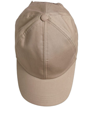 Dolce & Gabbana Herren Baseballkappe aus Baumwolle mit Stretchanteil in Beige