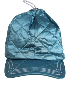 Dolce & Gabbana Herren Baseball Cap aus gestepptem Polyester in Petrol