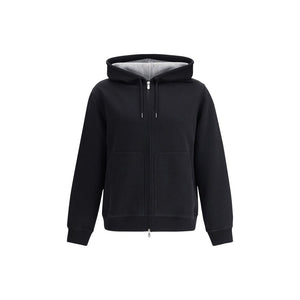 Brunello Cucinelli Schwarzer Baumwoll-Sweatshirt