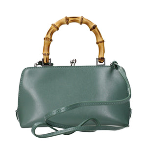 Jil Sander Grüne Lederhandtasche