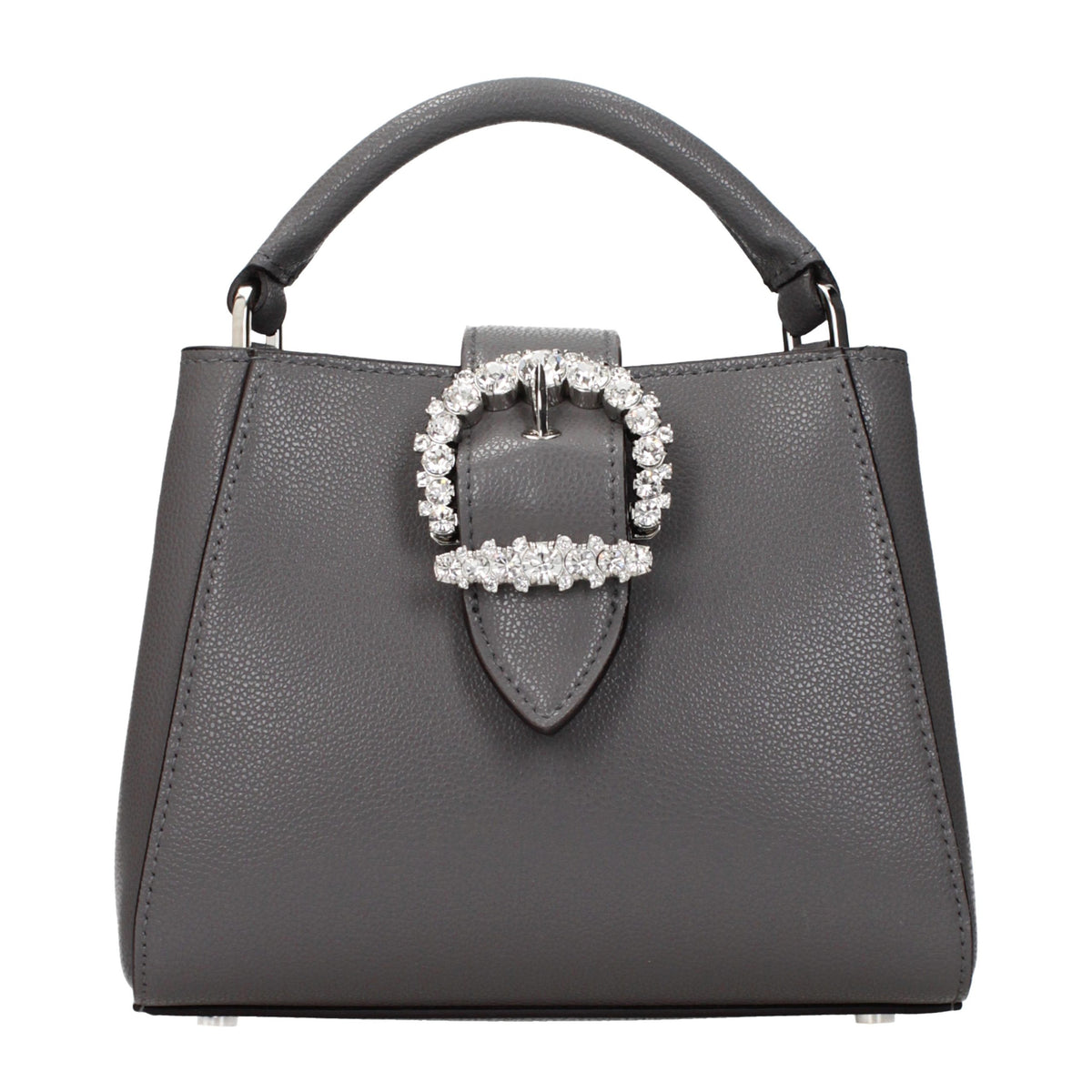 Jimmy Choo Graue Lederhandtasche