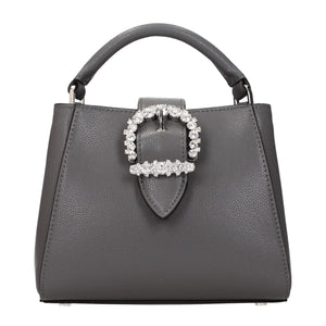 Jimmy Choo Graue Lederhandtasche