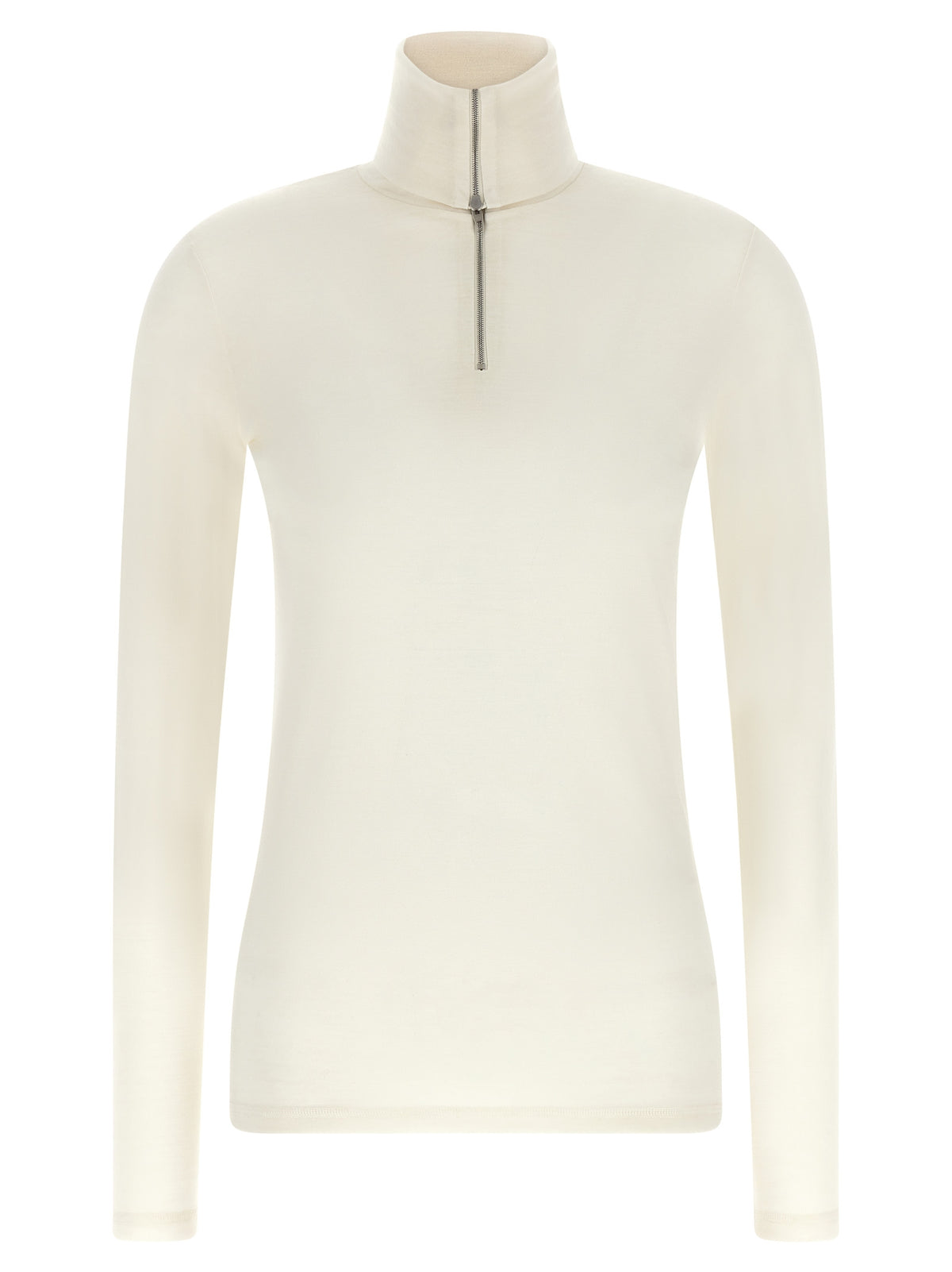 Jil Sander Weiße Strickjacke aus Polyester