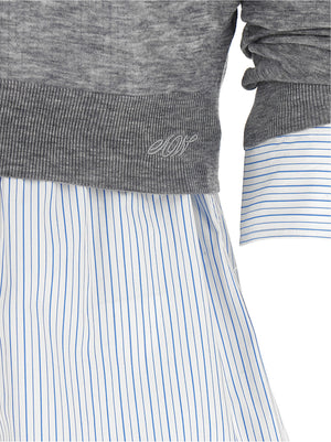 Alexander Wang Graue Wollbluse