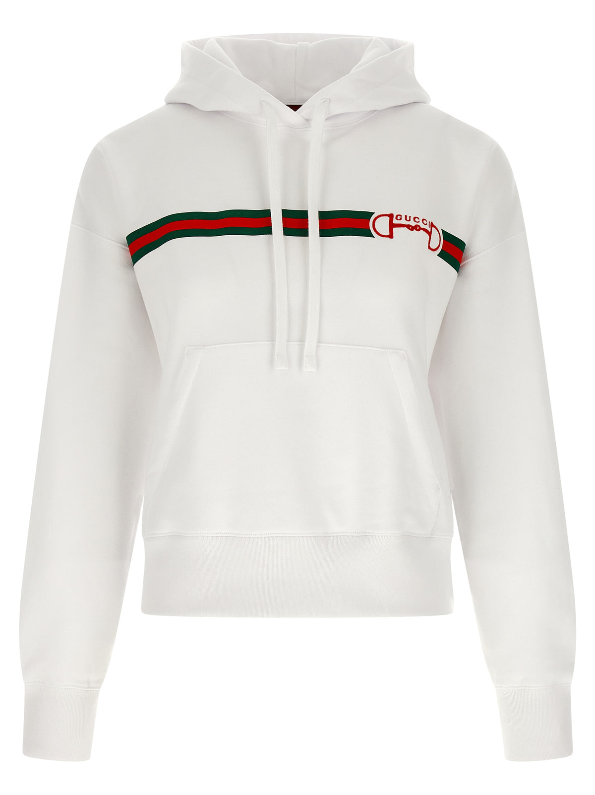 Gucci Weiße Baumwoll-Kapuzenpullover