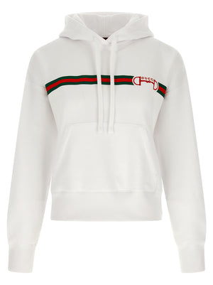 Gucci Weiße Baumwoll-Kapuzenpullover