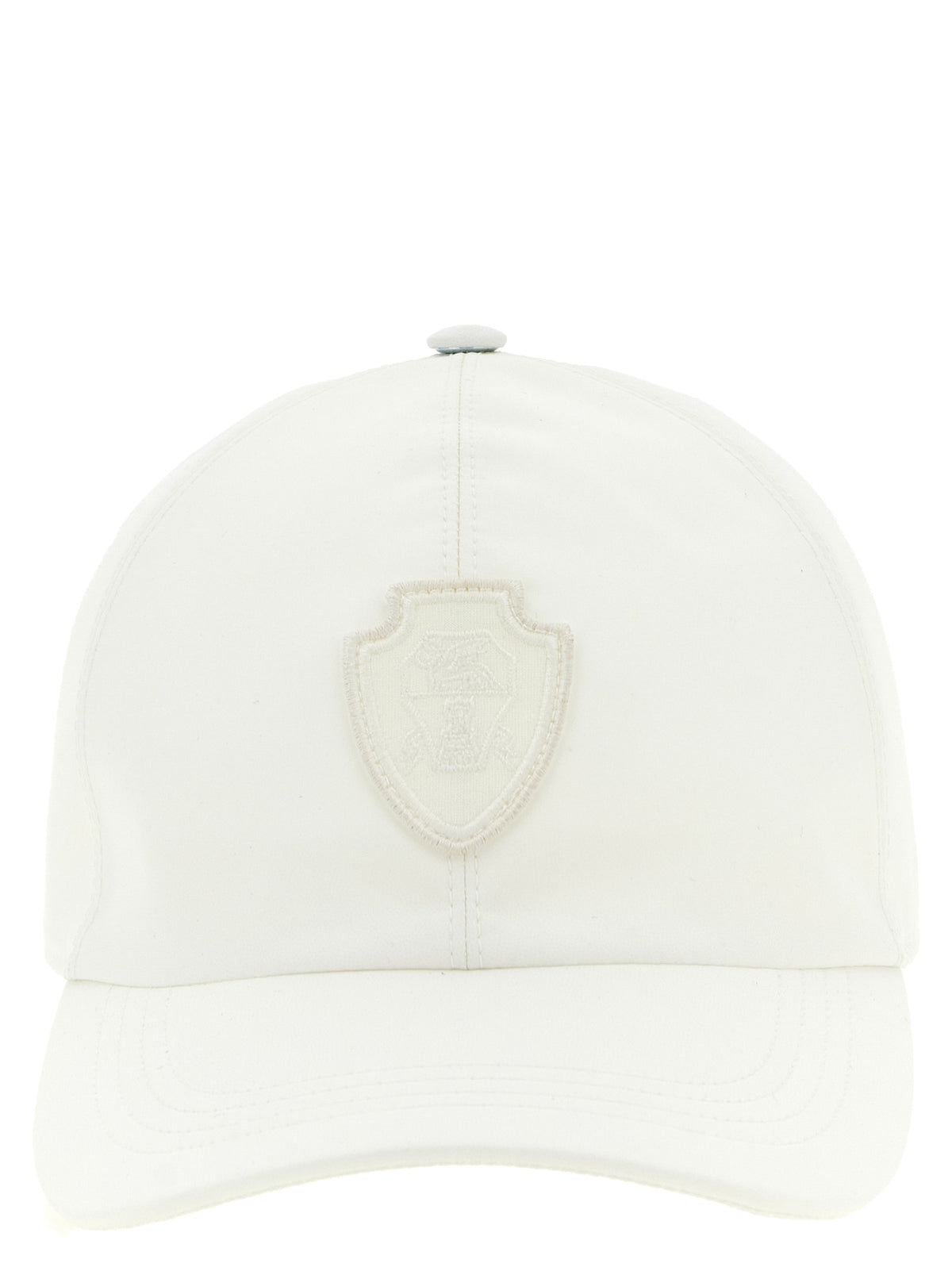 Brunello Cucinelli Weiße Polyester-Kappe (Baseball Cap)