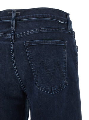 Mother Denim Blaue Baumwolljeans Denim