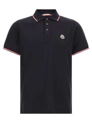 Blue Cotton Polo Shirt