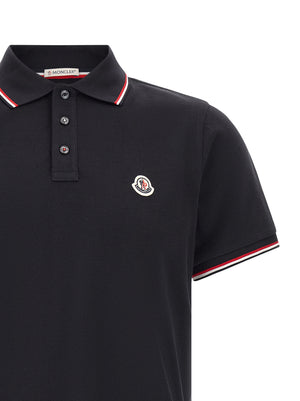Blue Cotton Polo Shirt