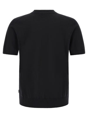 Black Virgin Wool T-Shirt