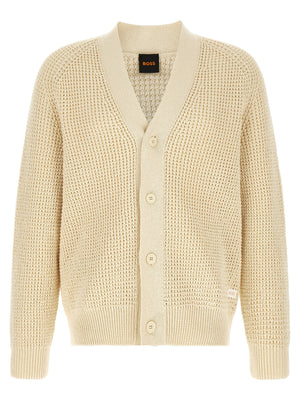 Hugo Boss Beige Cotton Cardigan