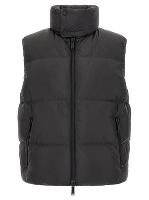 Dsquared² Schwarze ärmellose Jacke aus Polyester