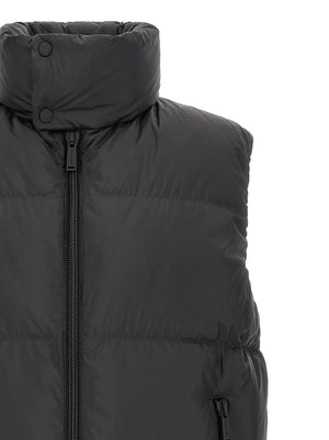 Dsquared² Schwarze ärmellose Jacke aus Polyester