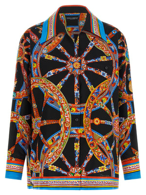 Dolce & Gabbana Mehrfarbige Baumwollbluse