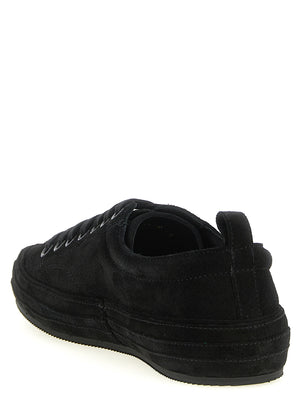 Tom Ford Schwarze Leder Low-Top-Sneaker