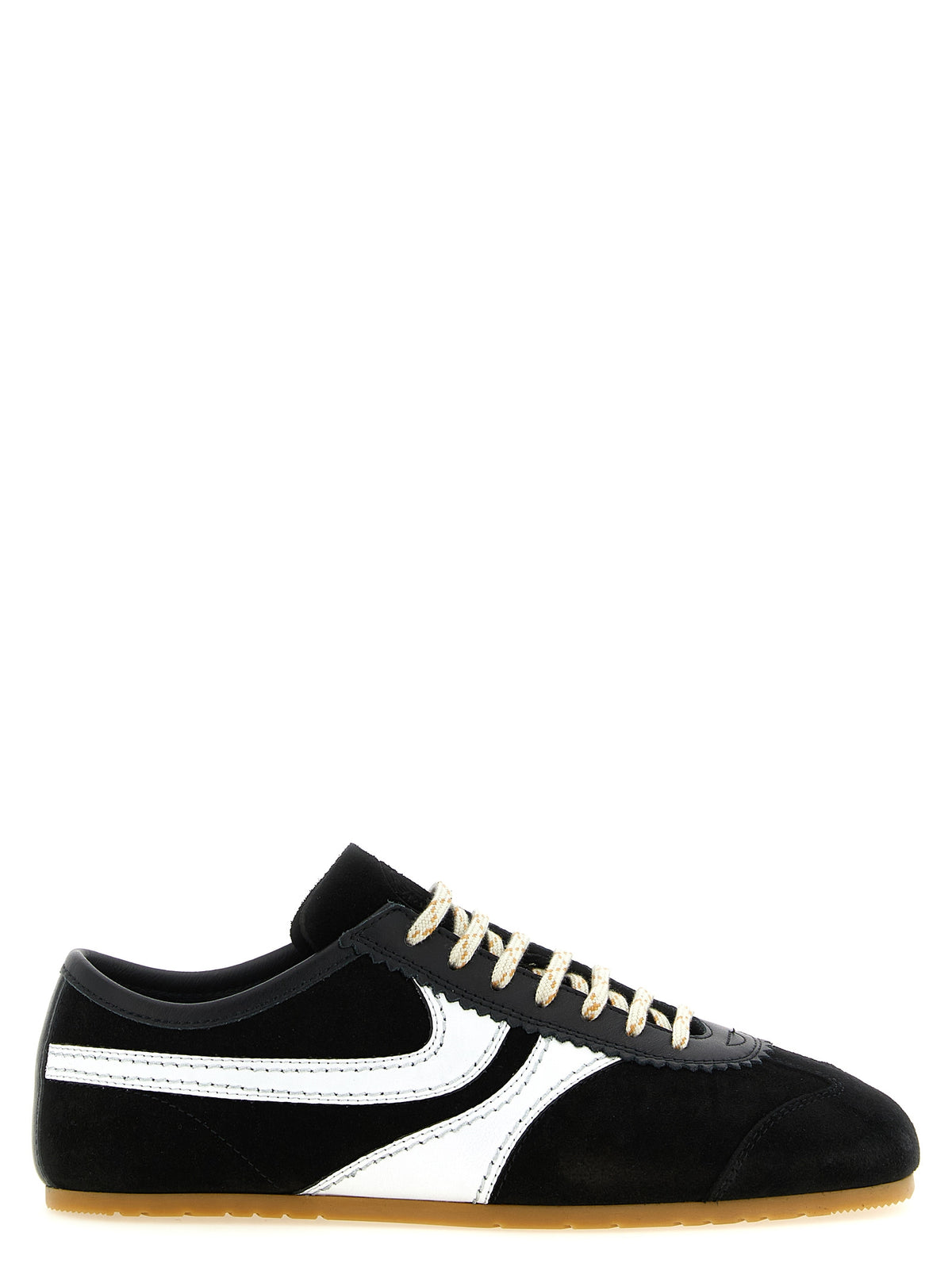 Dries Van Noten Zweifarbige Kalbsleder-Sneaker im Athletic-Stil