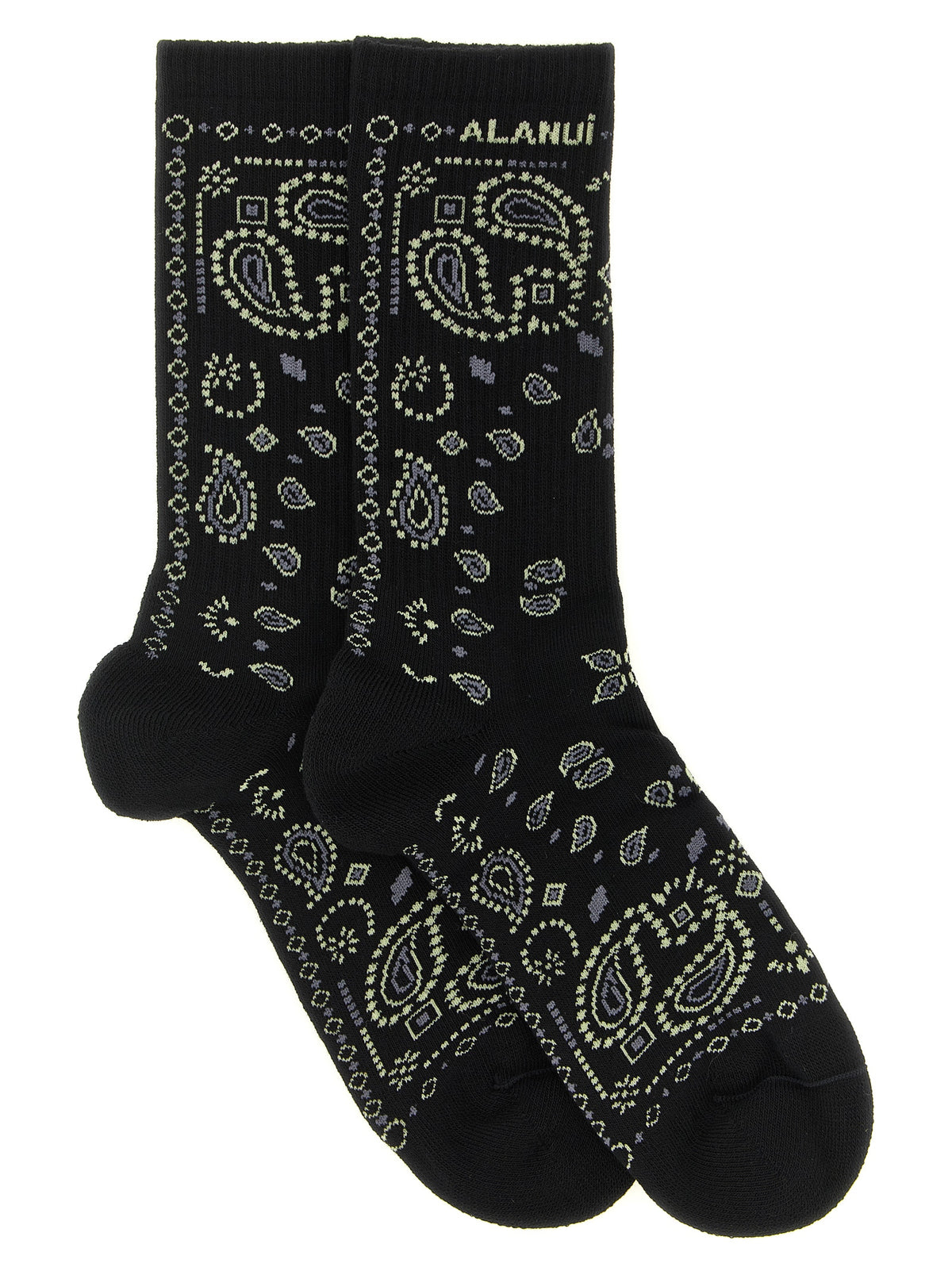 Alanui Schwarze Baumwollsocken