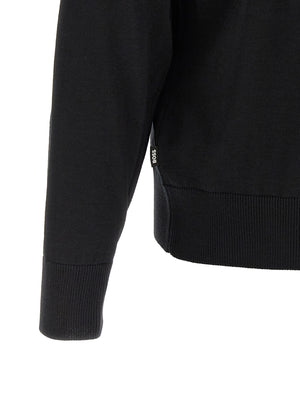 Hugo Boss Schwarzer Cardigan aus Schurwolle