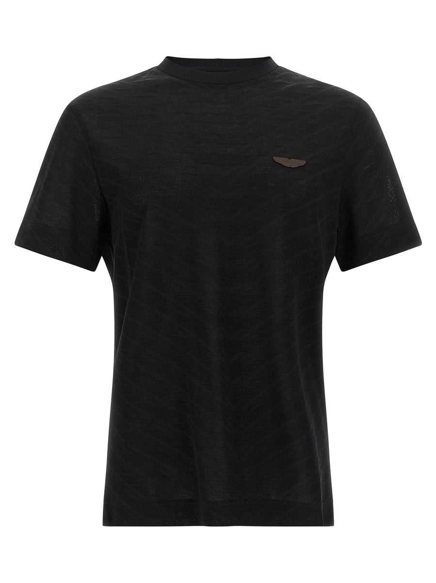 Black Cotton T-Shirt