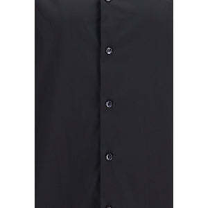 Giorgio Armani Schwarzes Baumwollhemd