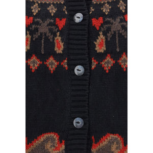 Alanui Mehrfarbige Strickjacke aus Wolle Oves Aries