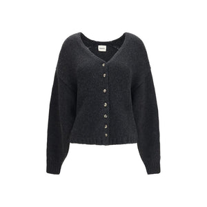 Khaite Grauer Kaschmir-Strickjacke