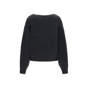 Khaite Grauer Kaschmir-Strickjacke