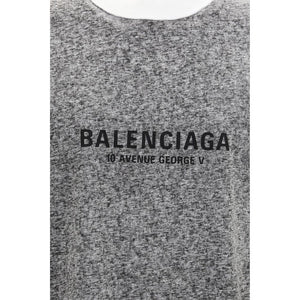 Balenciaga Graues Baumwoll-T-Shirt