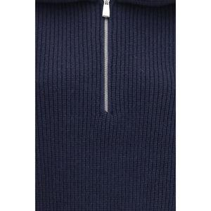 Malo Blaues Kaschmir-Poloshirt