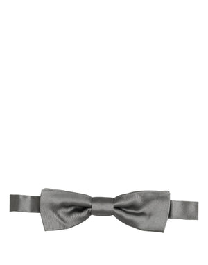 Dolce & Gabbana Herren Fliege aus 100% Seide, verstellbar, in Grau