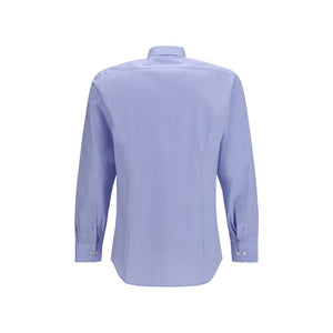 Etro Blaues Baumwollhemd