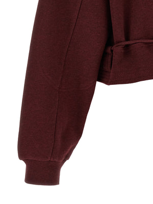 Dries Van Noten Sweatshirt aus Baumwolle in Bordeaux