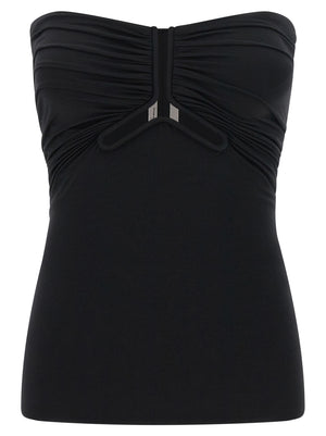 Rick Owens Schwarze Tanktops aus Nylon