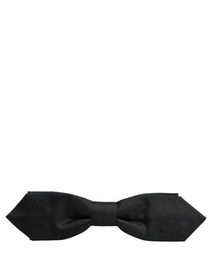 Dolce & Gabbana Herren Schwarze Polyester Krawatte mit verstellbarem Band