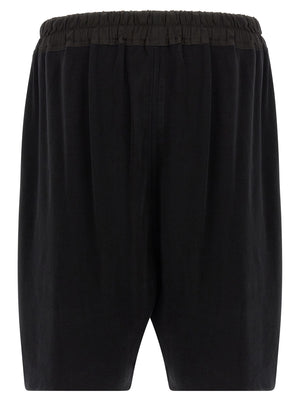 Rick Owens Schwarze Baumwoll-Bermudashorts