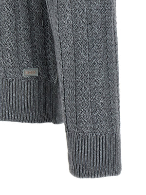 Hugo Boss Grauer Baumwollcardigan