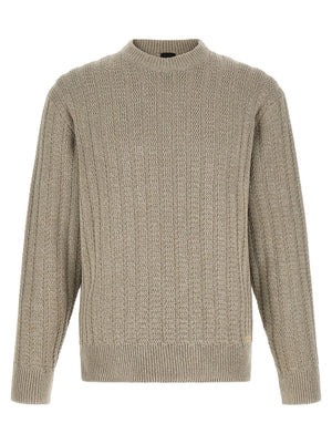 Hugo Boss Beige Cotton Cardigan