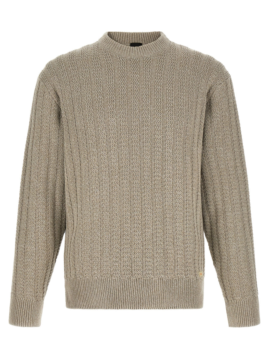 Beige Cotton Cardigan