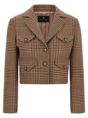 Etro Brauner Wollblazer