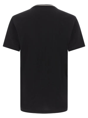Dolce & Gabbana Schwarzes Baumwoll-T-Shirt