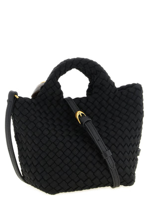 NAGHEDI Schwarze Nylon-Handtasche