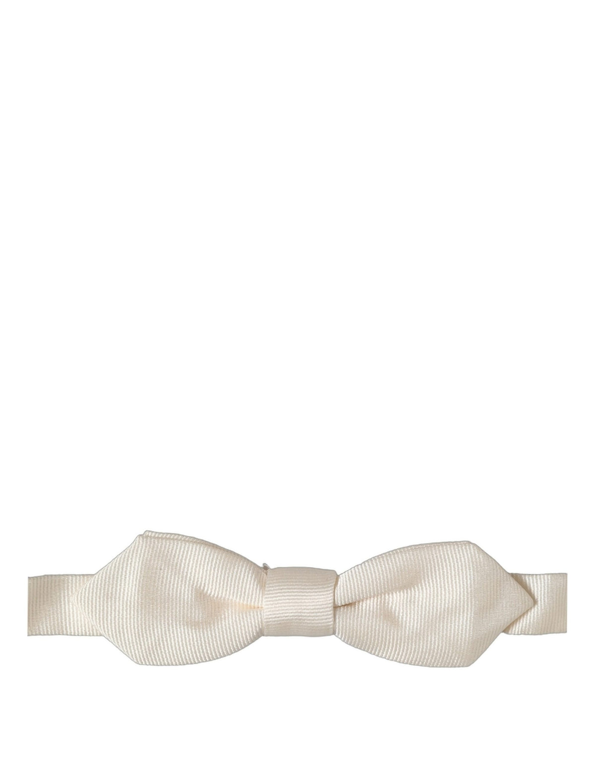 Dolce & Gabbana Herren Fliege aus Seide in Off-White, verstellbar