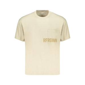 Refrigiwear Beigefarbenes T-Shirt aus Baumwolle