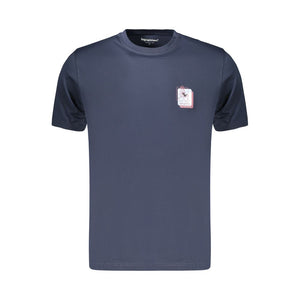 Refrigiwear Blaues Baumwoll-T-Shirt für Herren