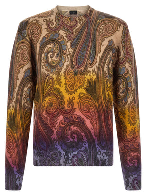 Etro Mehrfarbige Wollstrickjacke