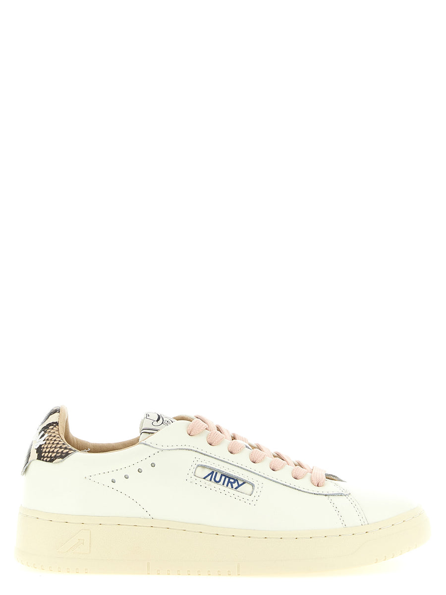 Autry Mehrfarbige Low-Top-Sneaker aus Rindsleder