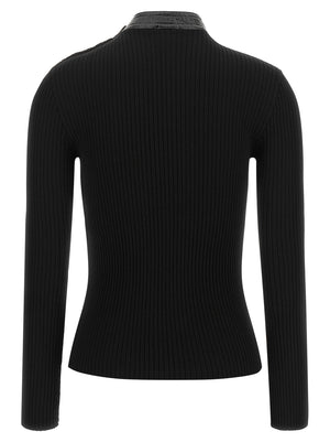 Courrèges Schwarzer Cardigan aus Viskose