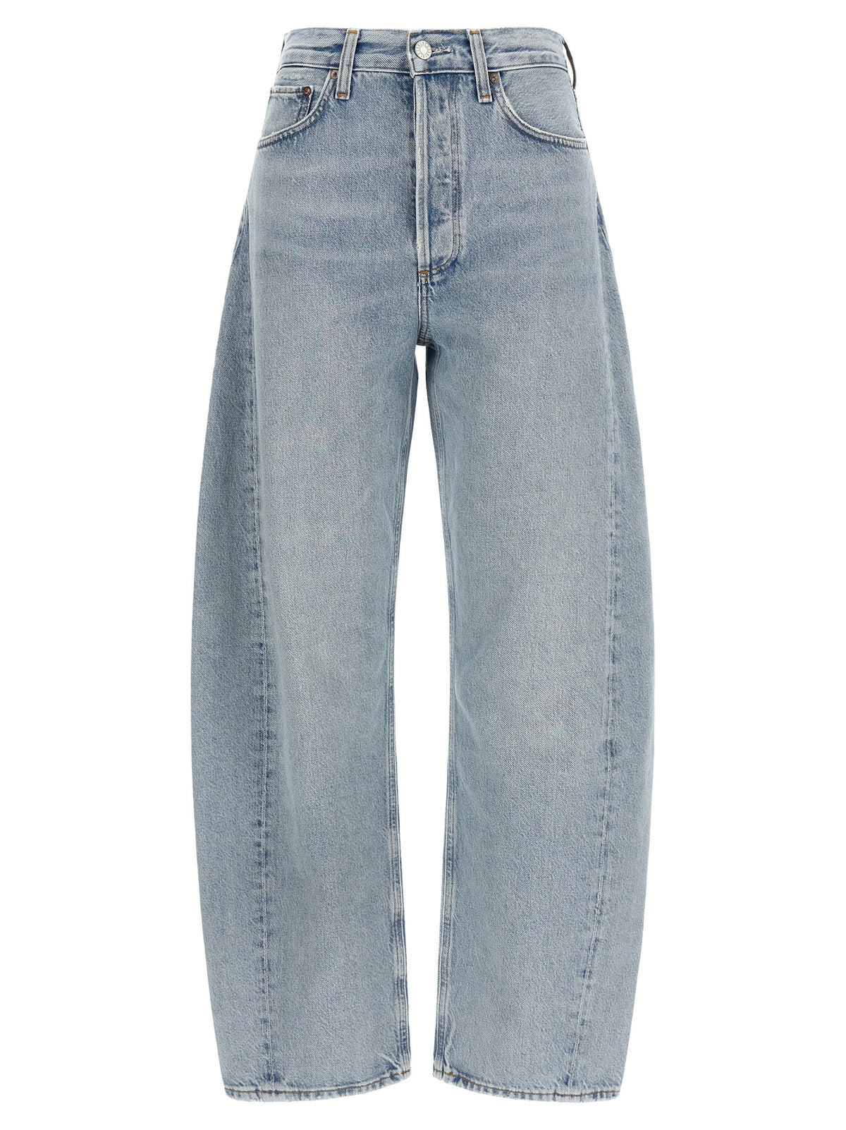 Agolde Blaue High-Waist Jeans aus Baumwolle