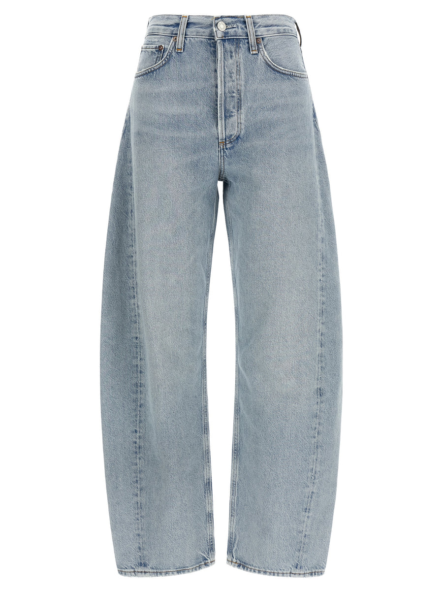 Agolde Blaue High-Waist Jeans aus Baumwolle